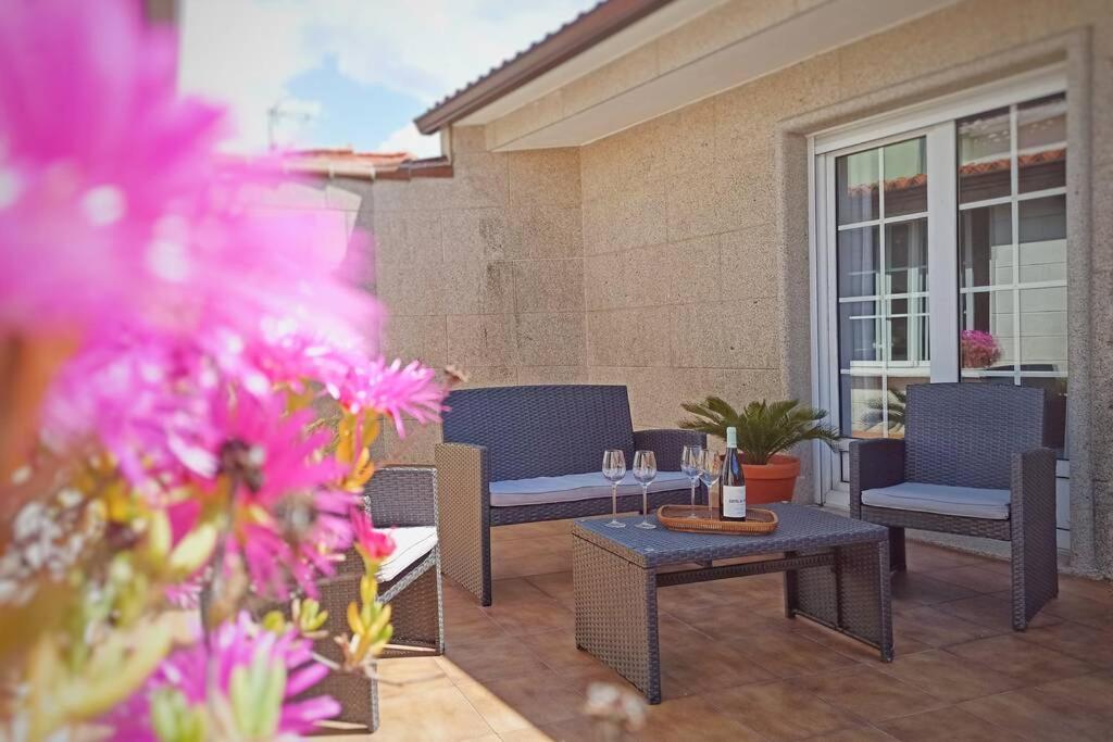 Casa Amplia Frente A La Playa Villa Cambados Exteriör bild